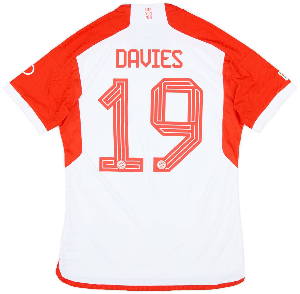 2023-24 Bayern Munich Champions League Match Issue Home Shirt Davies #19