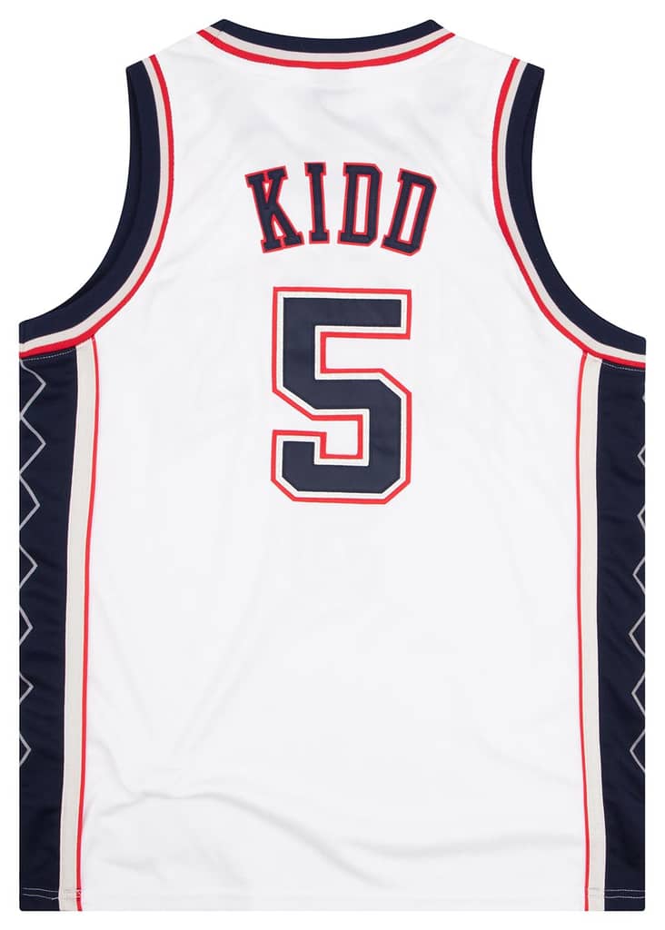 2006-08 Authentic New Jersey Nets Kidd #5 adidas Jersey (Home) M