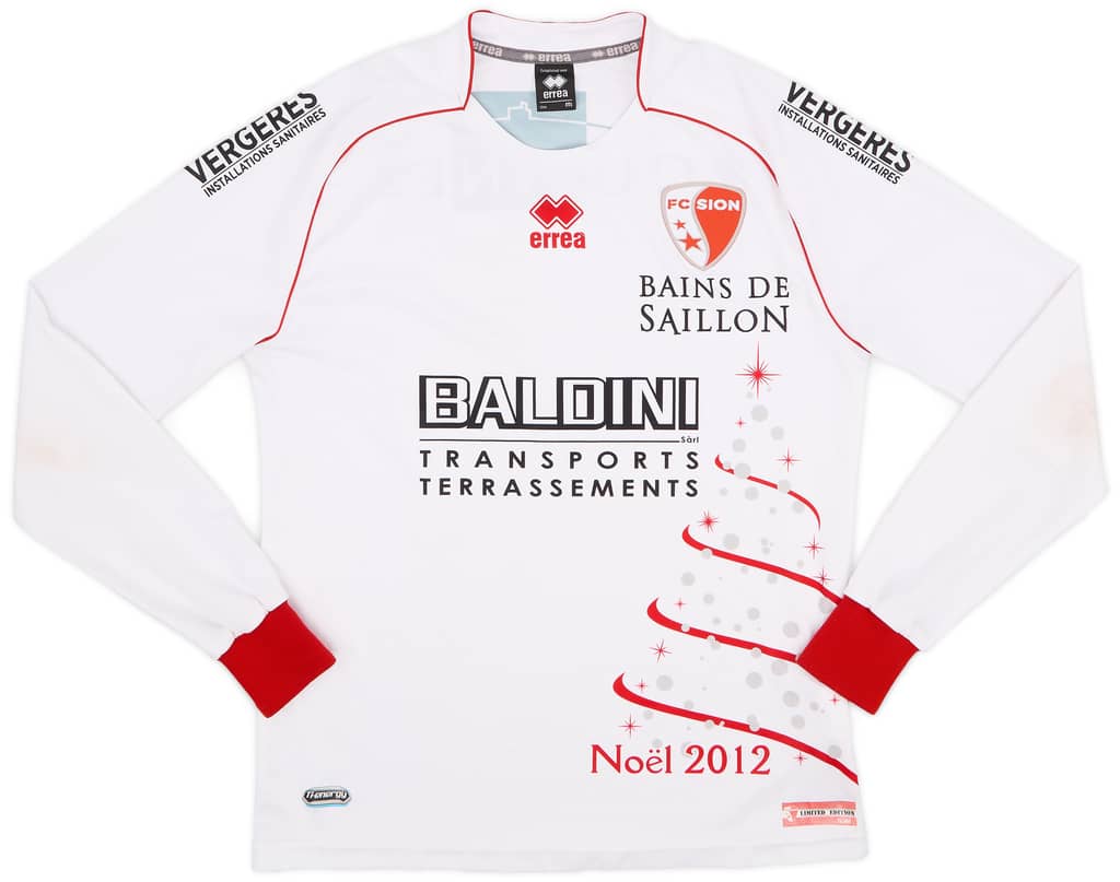 2012-13 FC Sion Christmas Home L/S Shirt - 8/10 - (M)