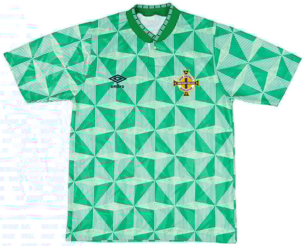 1990-92 Northern Ireland Home Shirt - 8/10 - (S)
