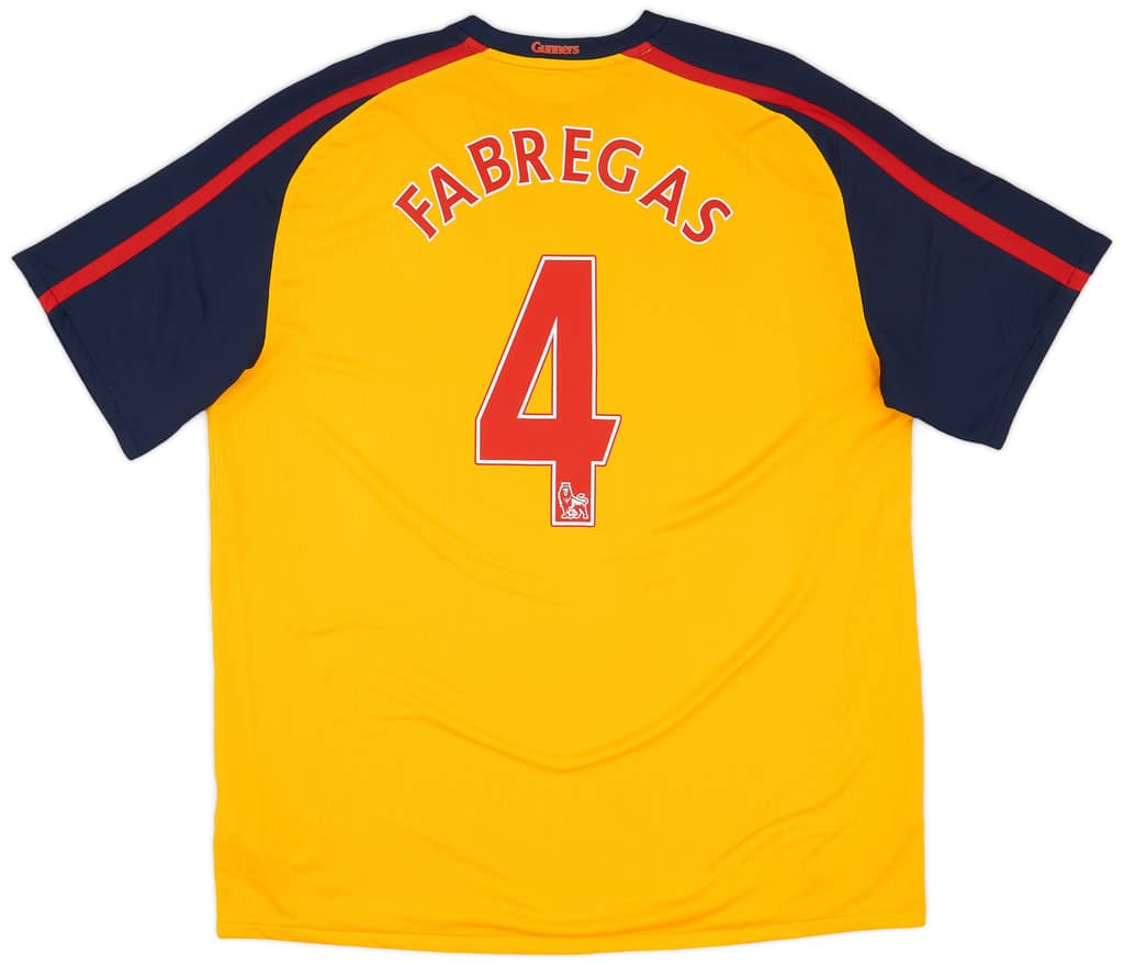 2008-09 Arsenal Away Shirt Fabregas #4 (XL)