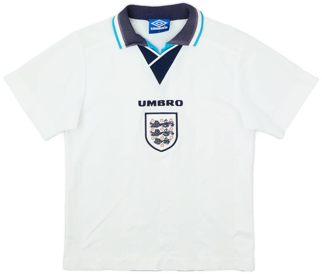 1995-97 England Home Shirt - 7/10 - (Y)