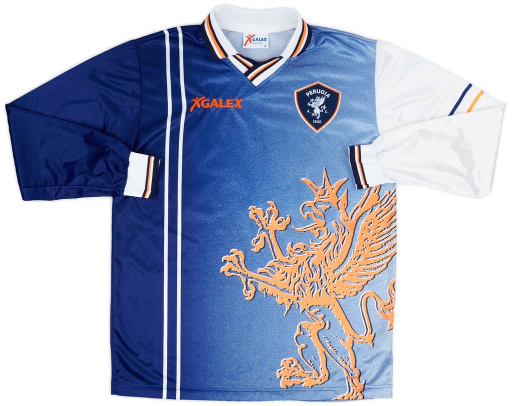 1998-99 Perugia Match Issue Away L/S Shirt #22