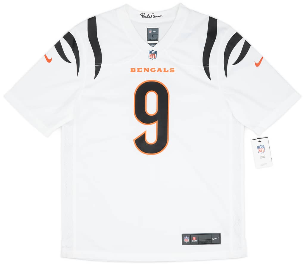 2021-23 Cincinnati Bengals Burrow #9 Nike Game Away Jersey (XL)