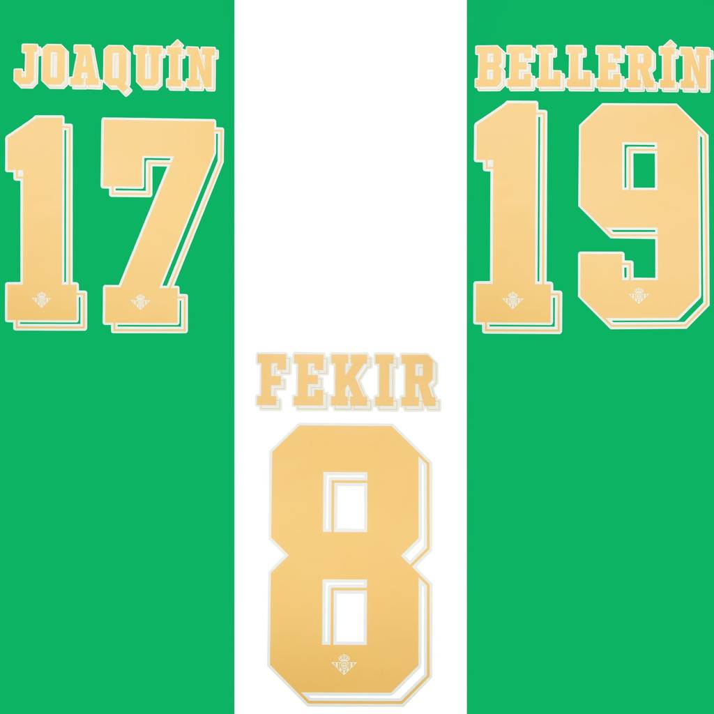 2021-22 Real Betis Home Cup Name Set