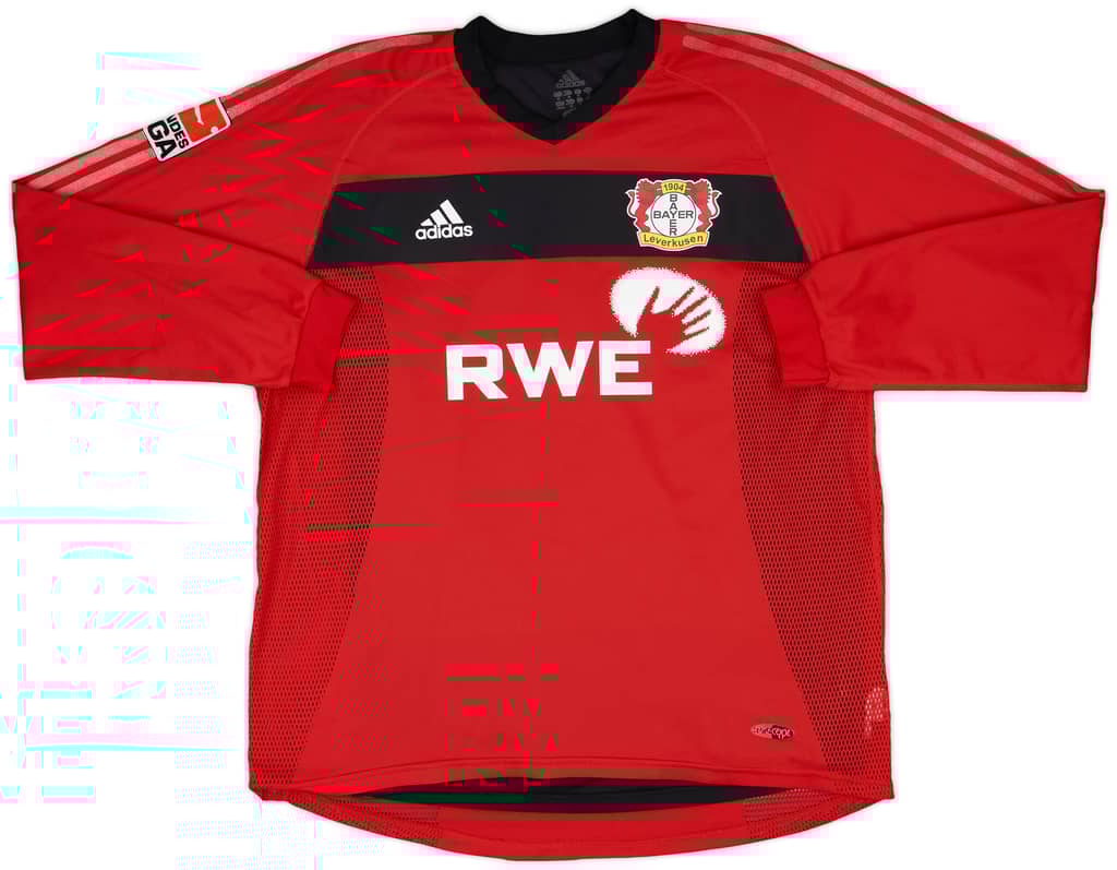 2002-04 Bayer Leverkusen Match Issue Home L/S Shirt Ramelow #28