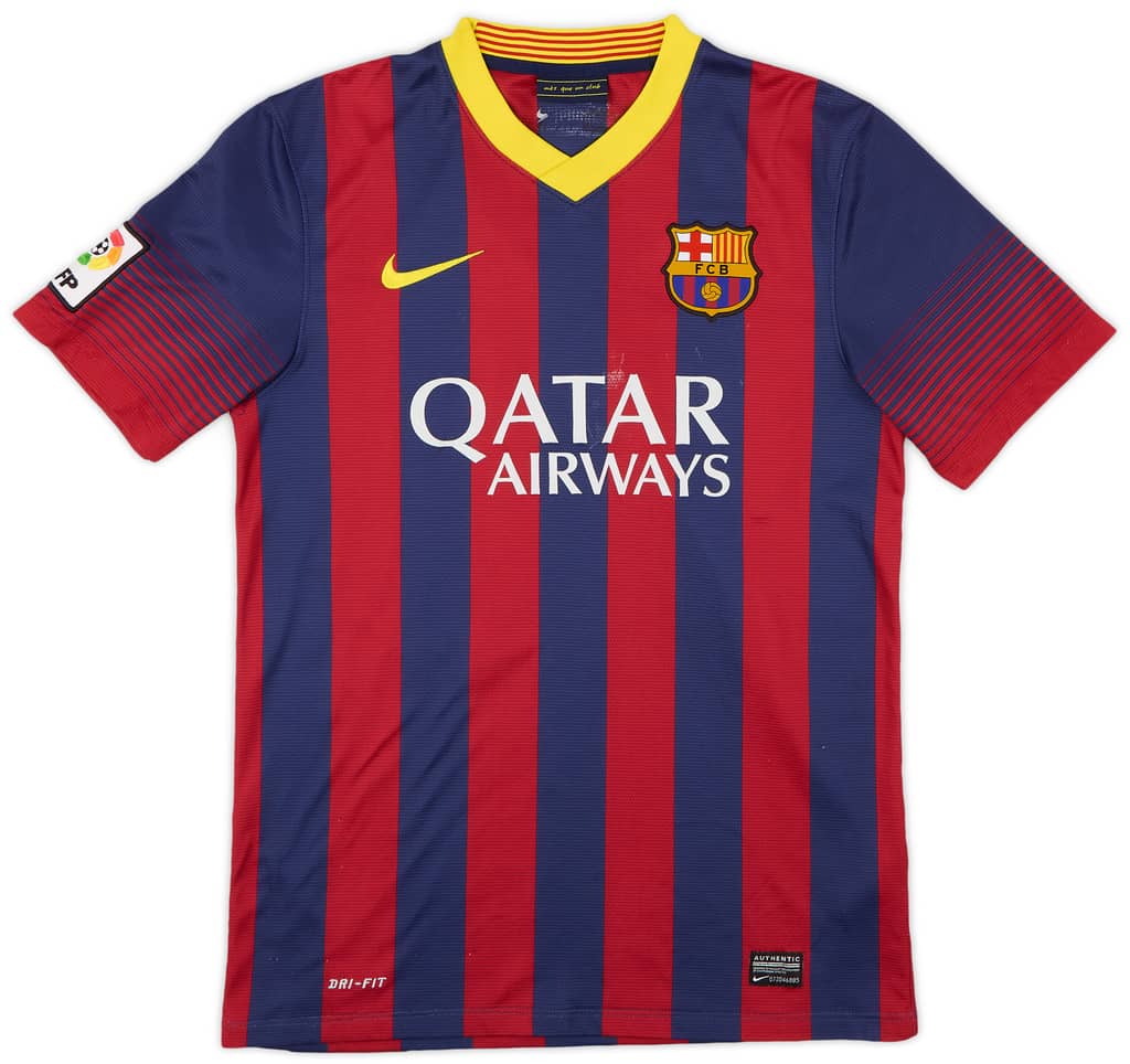 2013-14 Barcelona Home Shirt Messi #10 - 5/10 - (S)