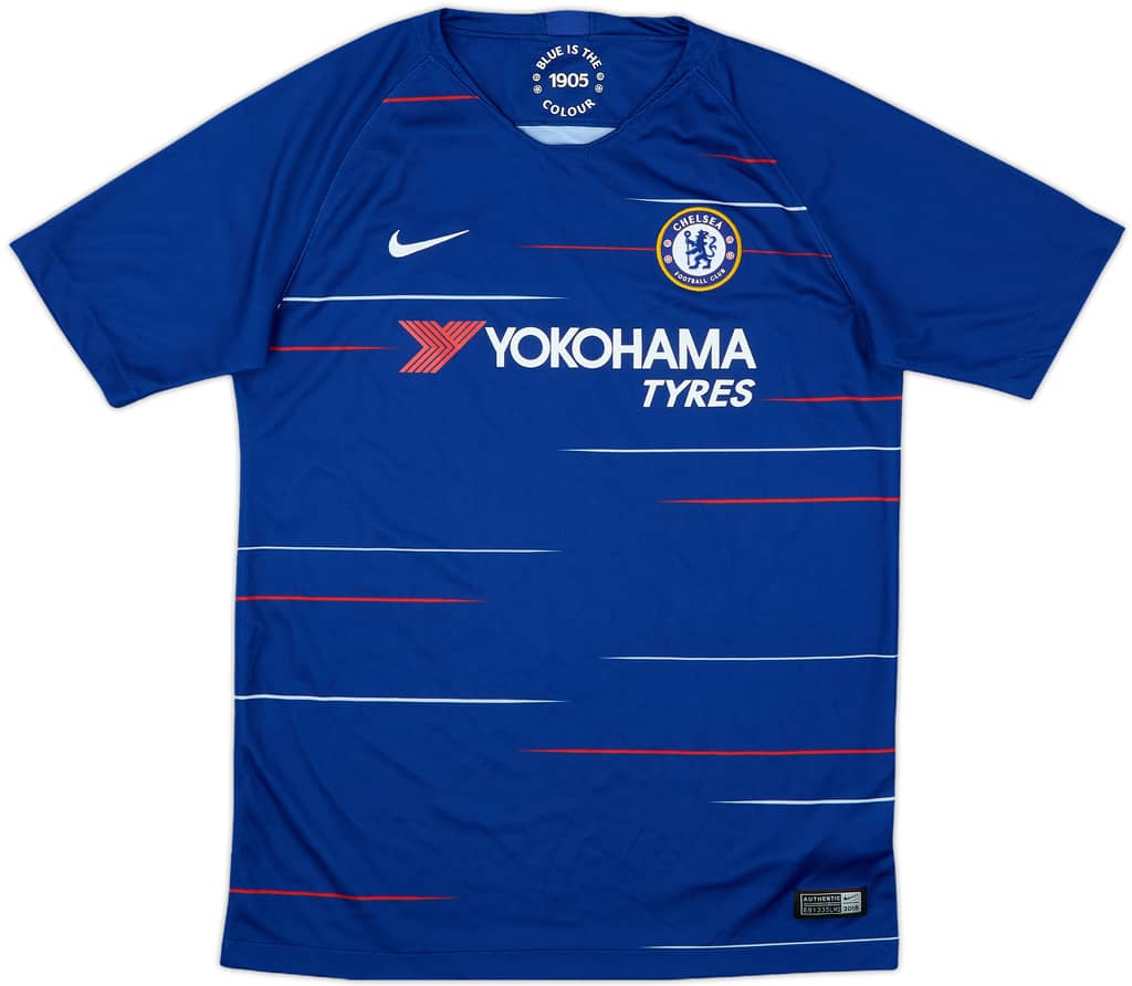 2018-19 Chelsea Home Shirt - 9/10 - (L.Boys)
