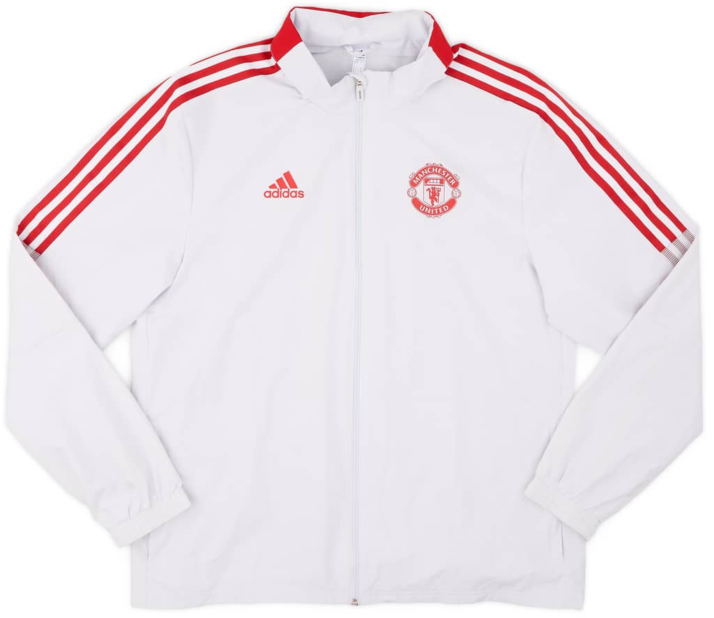 2021-22 Manchester United adidas Rain Jacket - 8/10 - (L)