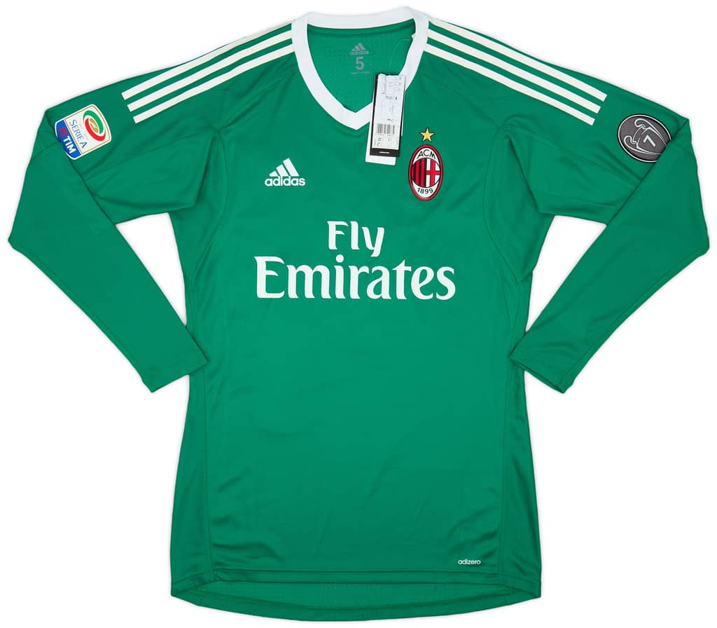 2017-18 AC Milan Player Issue GK Shirt Donnarumma #99 (S/M)