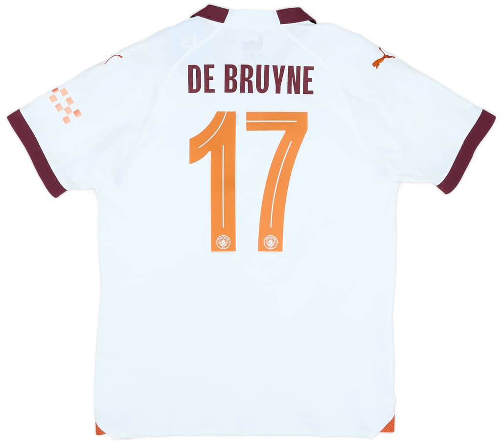 2023-24 Manchester City Player Issue Away European Shirt De Bruyne #17