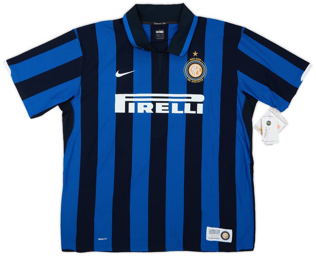 2007-08 Inter Milan Centenary Home Shirt Chivu #26 (XXL)