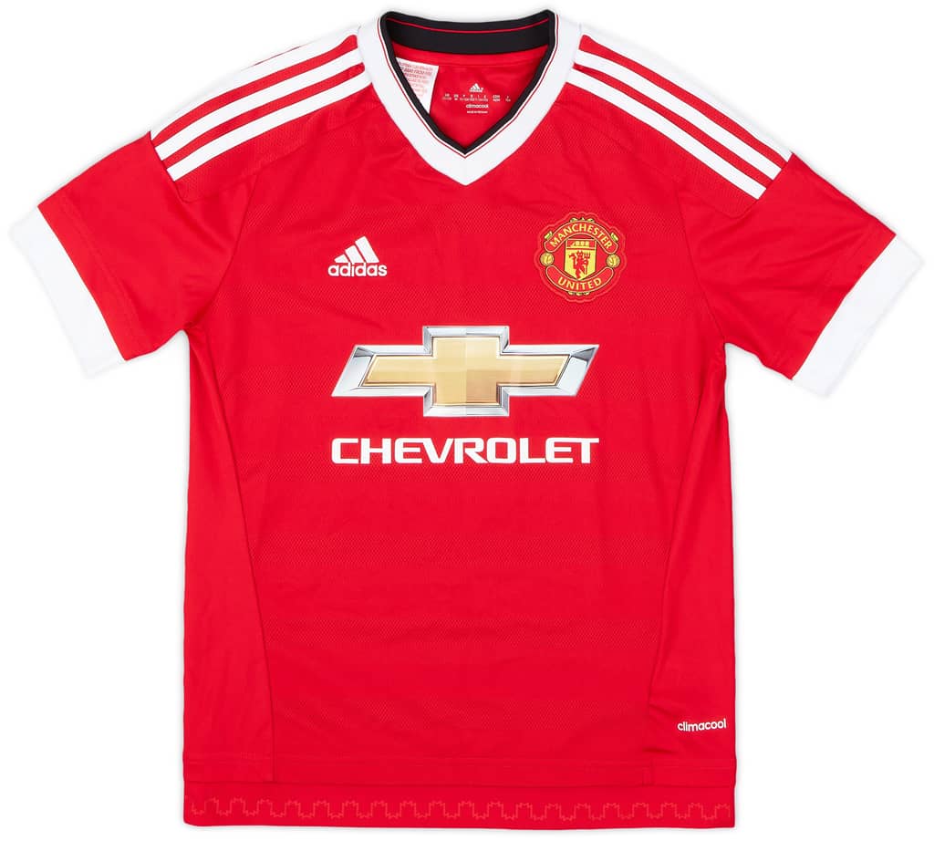 2015-16 Manchester United Home Shirt - 8/10 - (M.Boys)