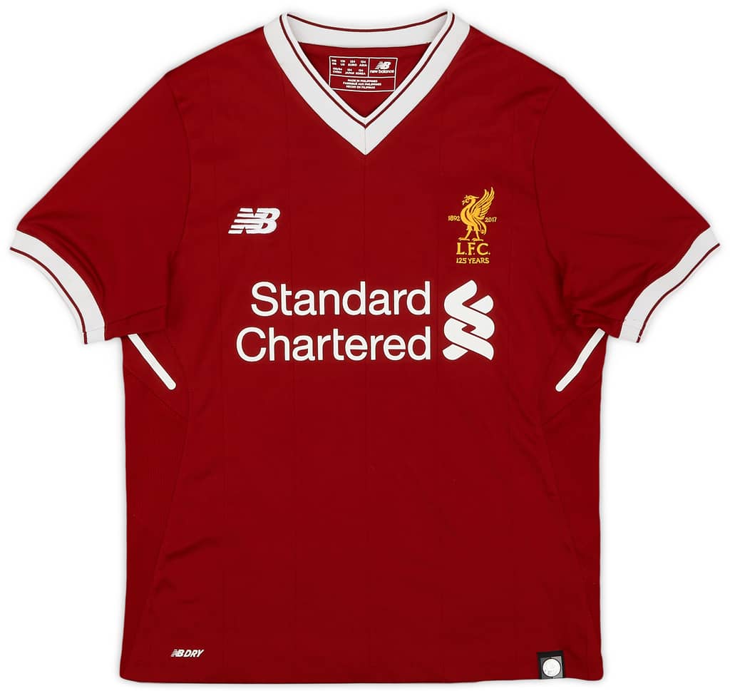 2017-18 Liverpool 125 Years Home Shirt - 9/10 - (M.Boys)