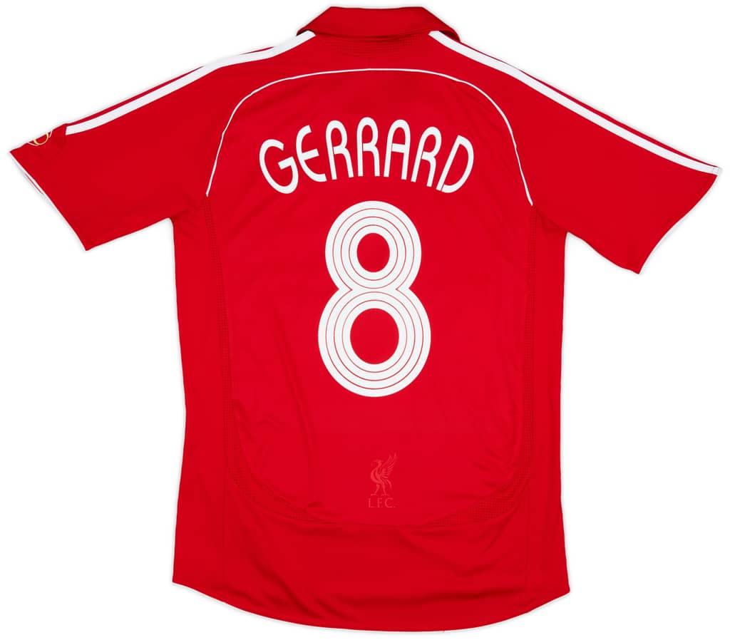2006-08 Liverpool Home Shirt Gerrard #8 - 7/10 - (S)