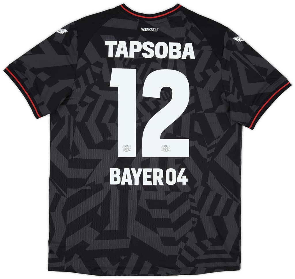 2022-23 Bayer Leverkusen Player Issue Pro Away Shirt Tapsoba #12