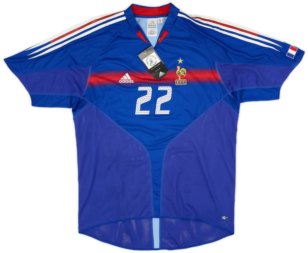 2004-06 France Home Shirt #22 (XL)