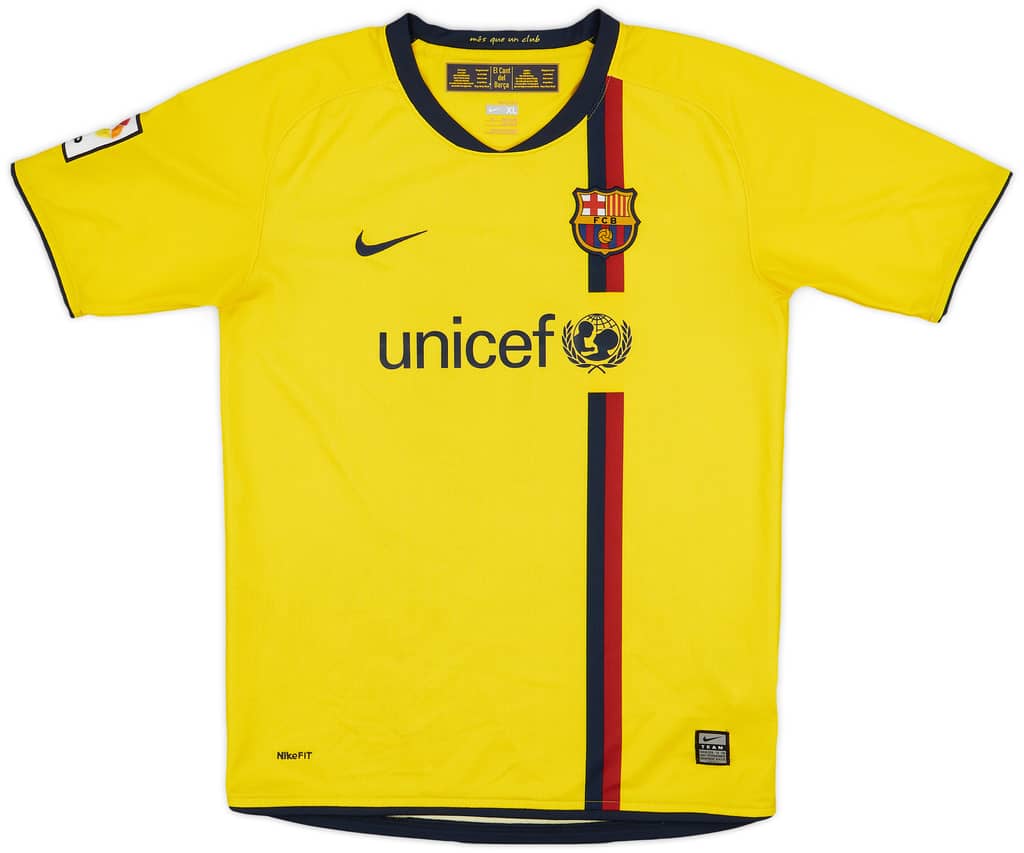 2008-10 Barcelona Away Shirt - 7/10 - (XL.Boys)