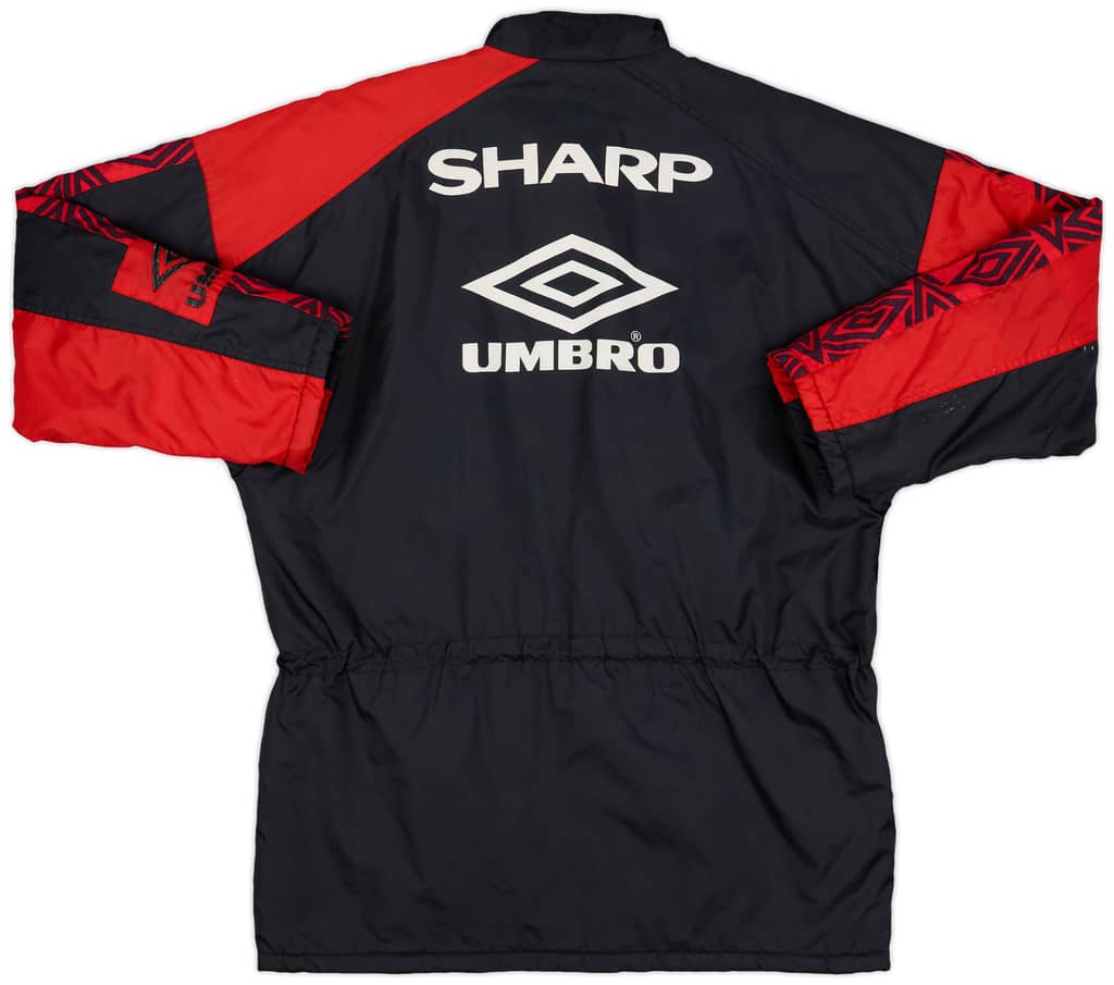 1995-97 Manchester United Umbro Padded Bench Coat - 6/10 - (XL)