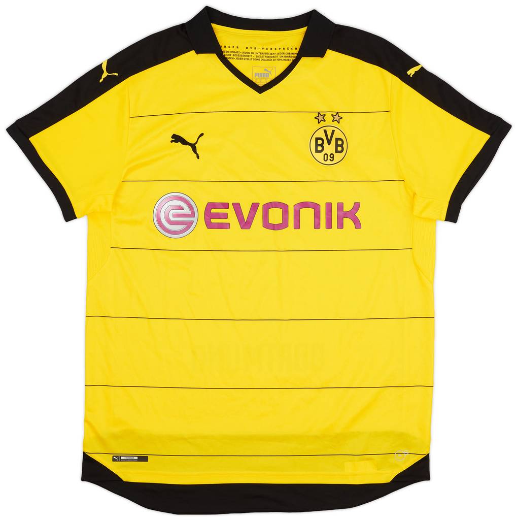 2015-16 Borussia Dortmund Home Shirt - 8/10 - (XL)