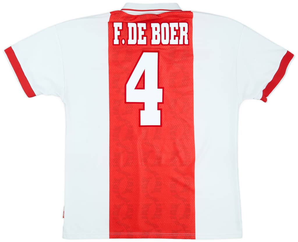 1998-99 Ajax Home Shirt F.De Boer #4 - 6/10 - (L)