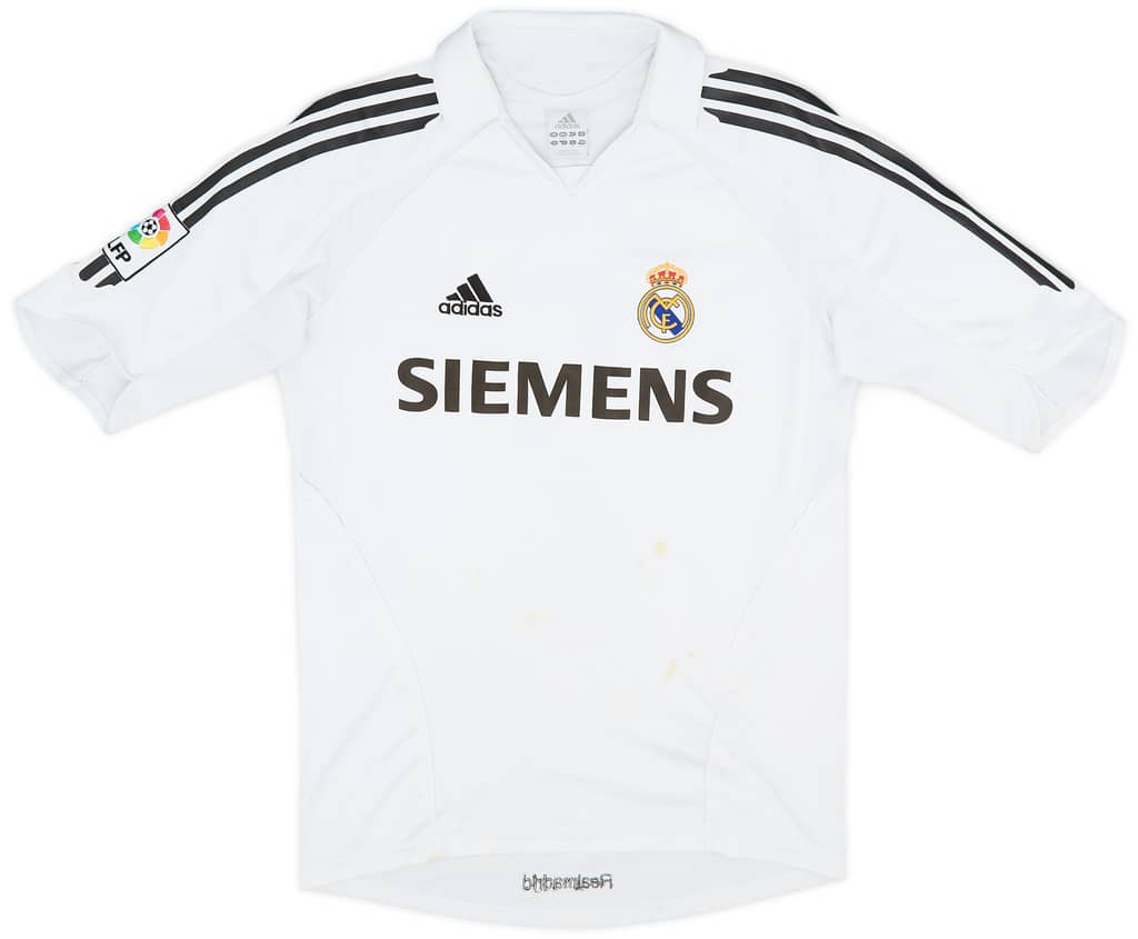 2005-06 Real Madrid Home Shirt Zidane #5 - 5/10 - (S)