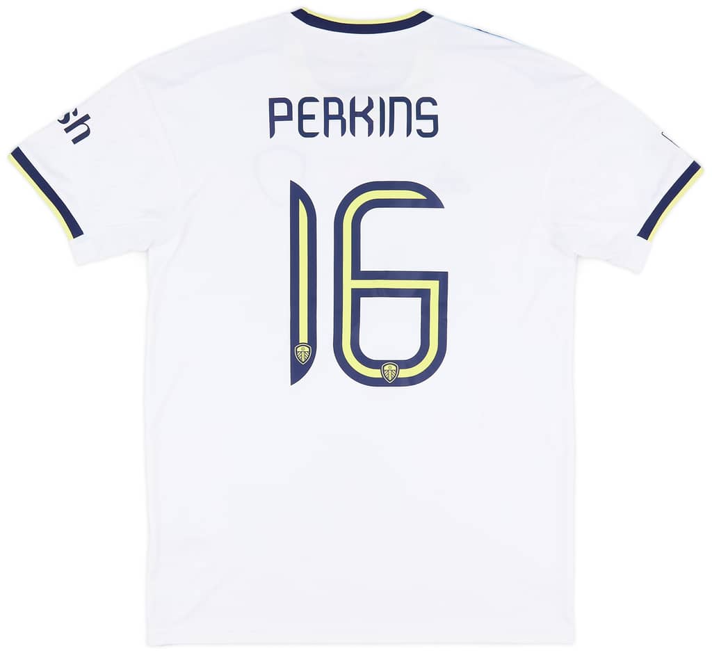 2022-23 Leeds Match Issue Carabao Cup Home Shirt Perkins #16