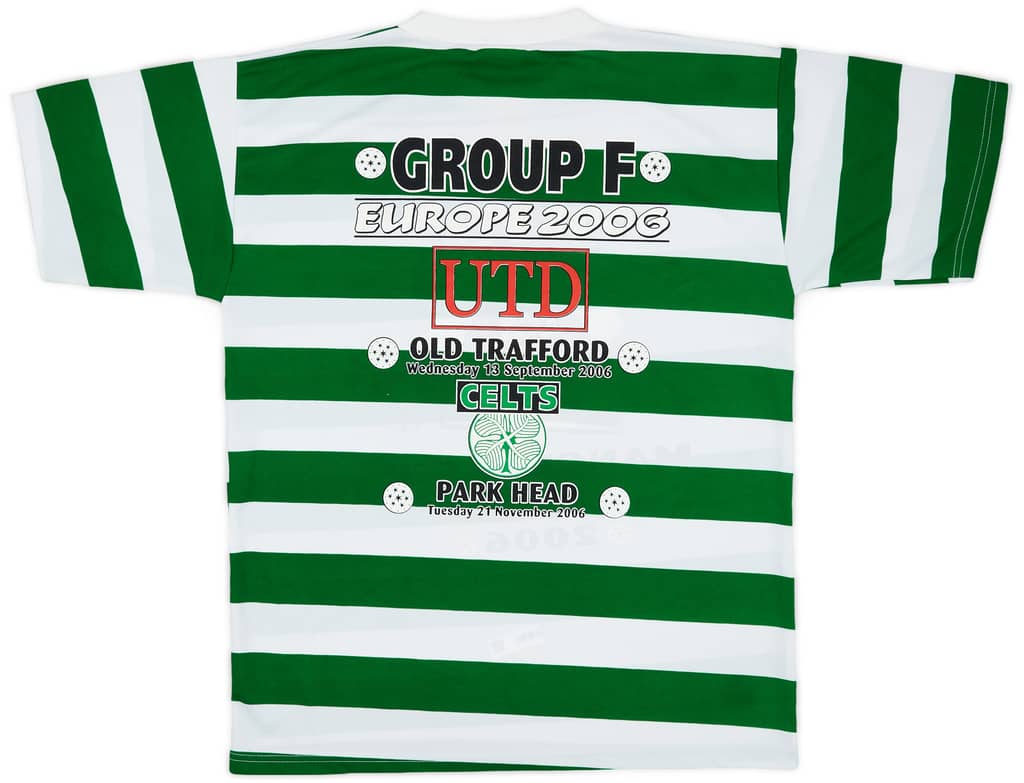 2006-07 Celtc 'v Manchester United' Graphic Shirt - 7/10 - (XL)