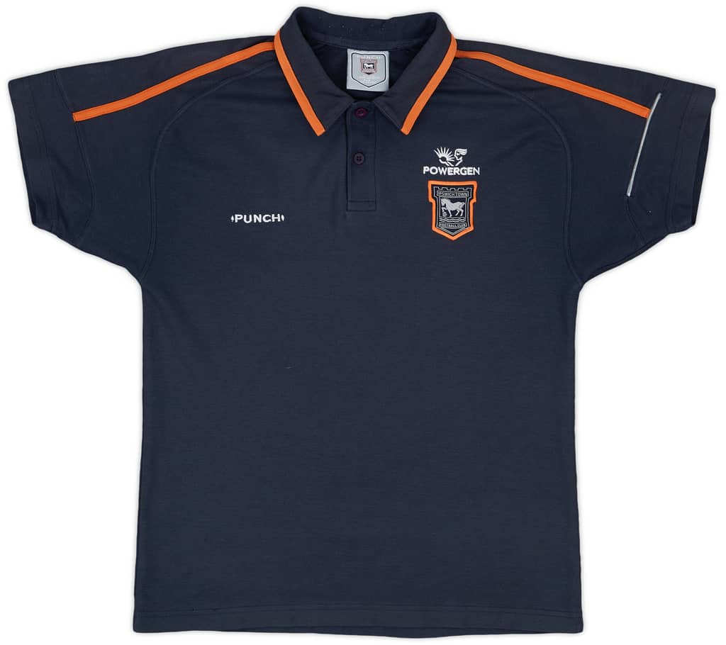2005-06 Ipswich Punch Polo Shirt - 8/10 - (L.Boys)