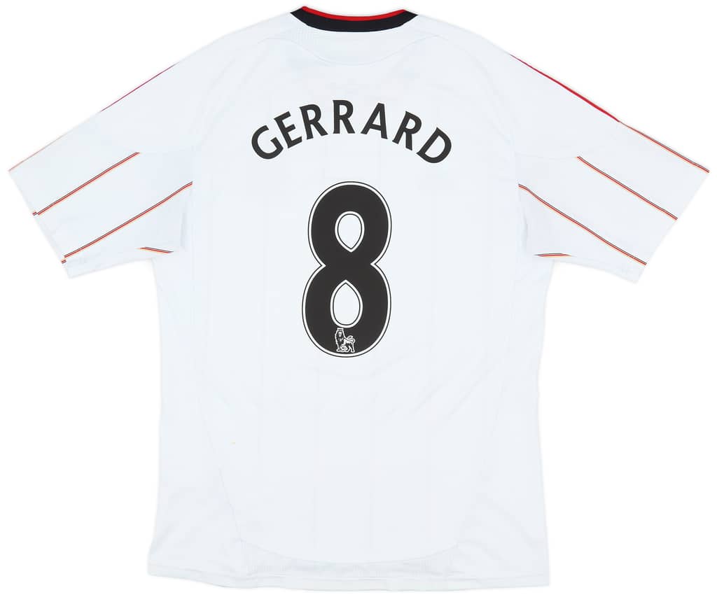 2010-11 Liverpool Away Shirt Gerrard #8 - 7/10 - (M)