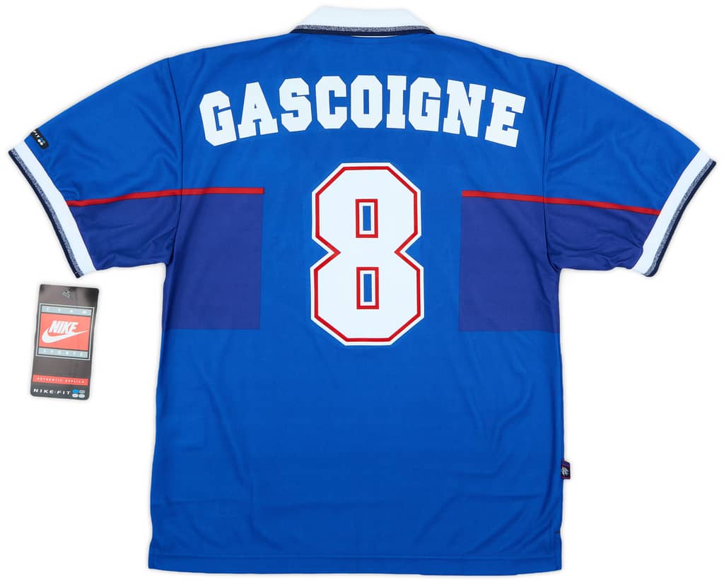 1997-99 Rangers Home Shirt Gascoigne #8 (M)