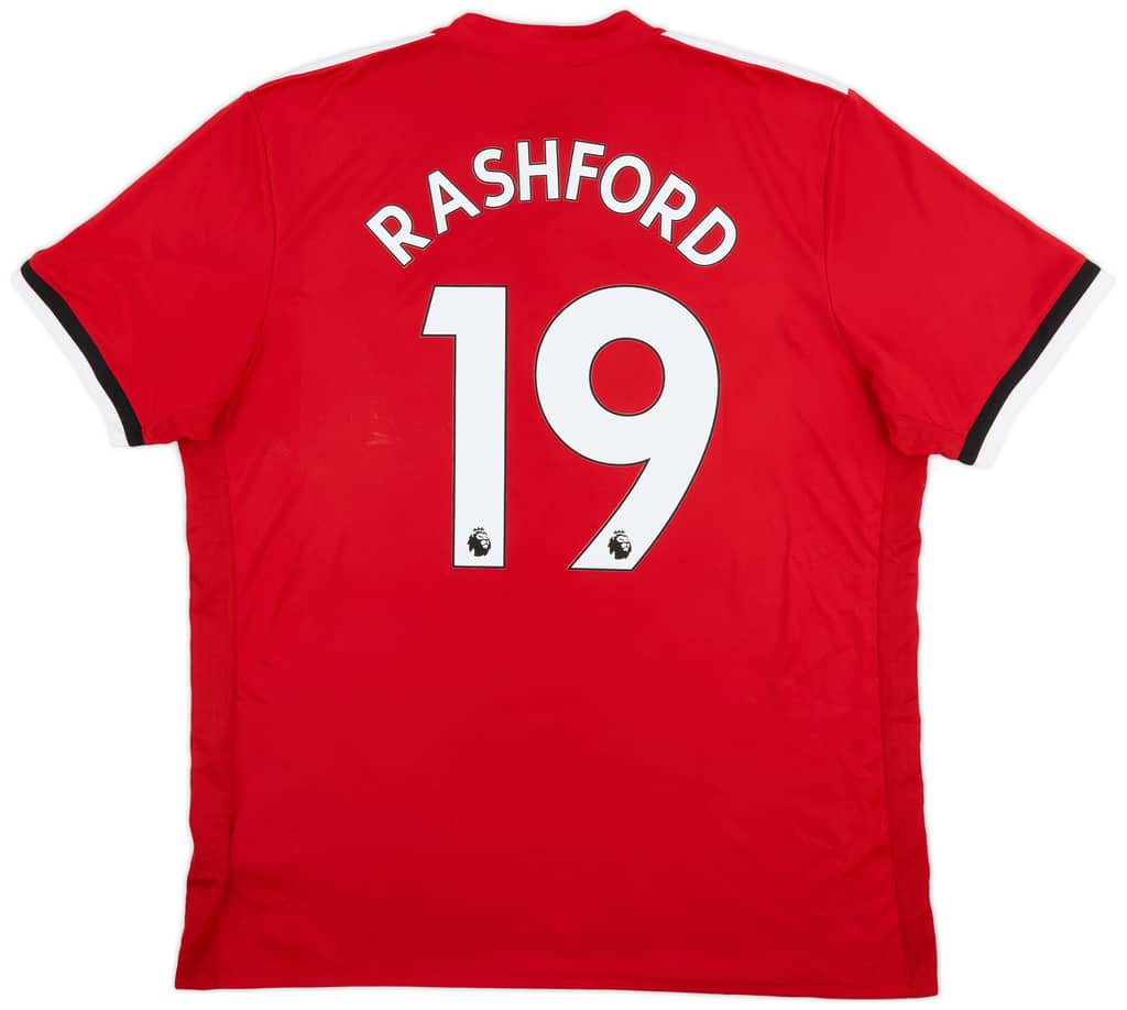 2017-18 Manchester United Home Shirt Rashford #19 - 9/10 - (XL)
