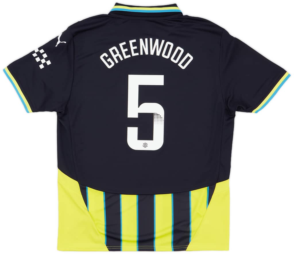 2024-25 Manchester City Women's Away Shirt Greenwood #5 (Unisex Fit)