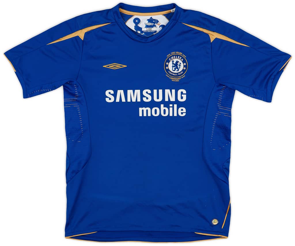 2005-06 Chelsea Centenary Home Shirt - 7/10 - (L.Boys)