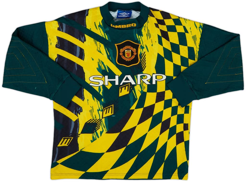 1994-96 Manchester United GK Shirt - 7/10 - (Y)