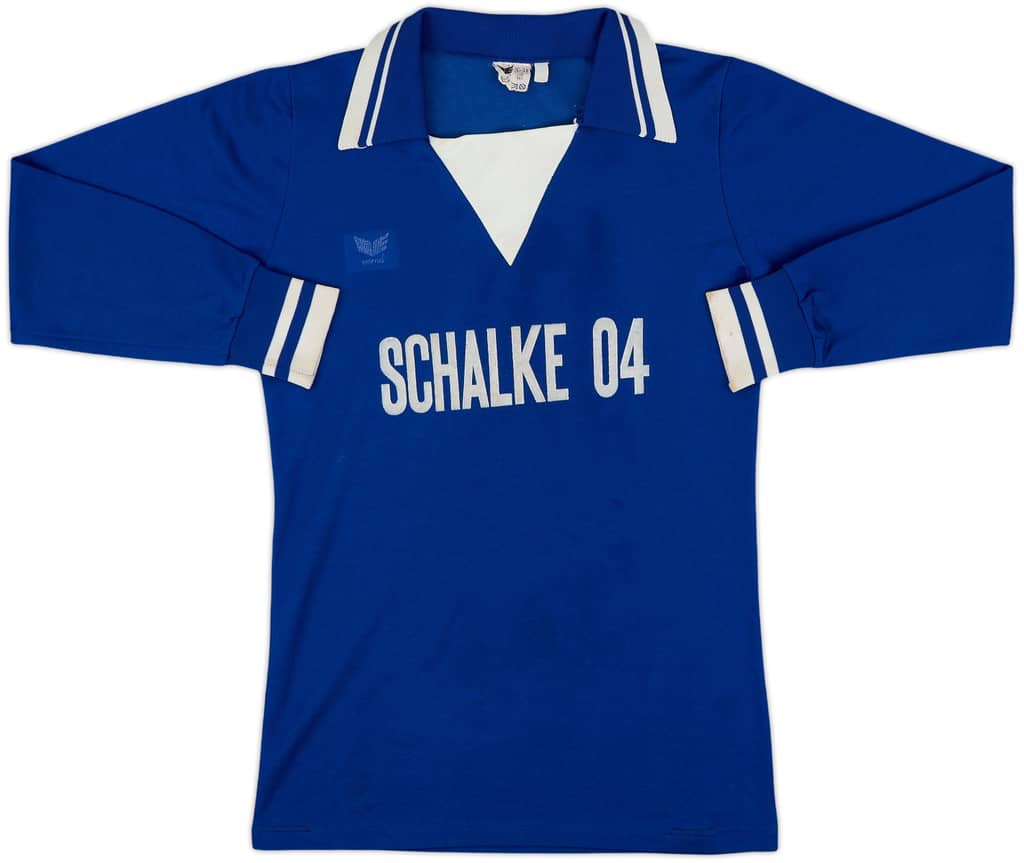 1977-78 Schalke Home L/S Shirt - 7/10 - (S)