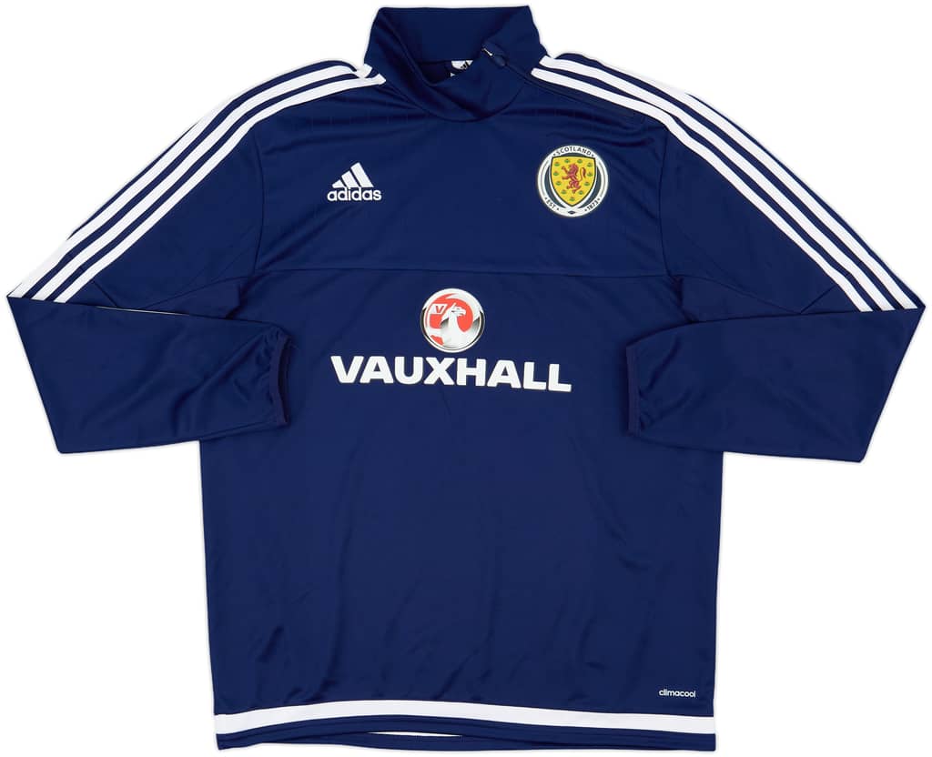 2014-15 Scotland adidas 1/4 Zip Training Top - 10/10 - (L)
