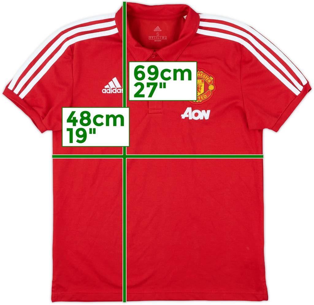 2020-21 Manchester United adidas Polo Shirt - 8/10 - (S)