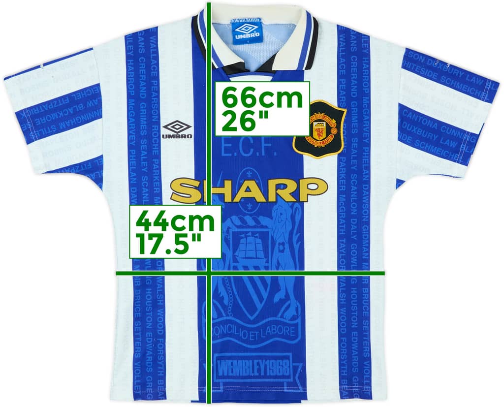 1994-96 Manchester United Third Shirt - 9/10 - (Y)