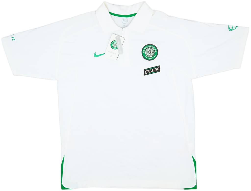 2006-07 Celtic Nike 1/4 Zip Polo Shirt (L)
