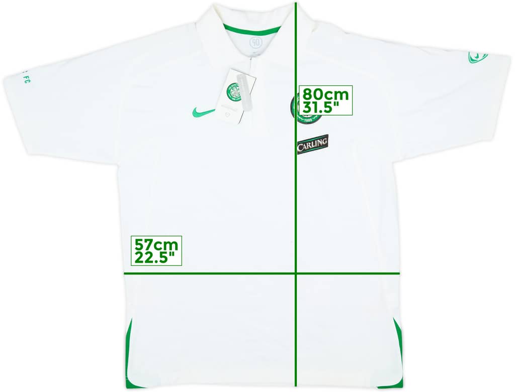 2006-07 Celtic Nike 1/4 Zip Polo Shirt (L)