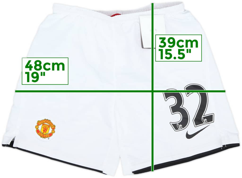 2007-09 Manchester United Home Shorts #32 (Tevez) (M.Boys)
