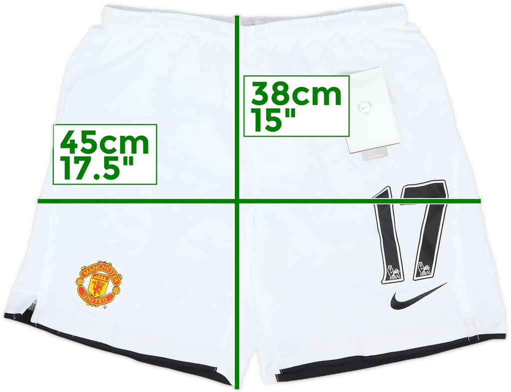 2007-09 Manchester United Home Shorts #17 (Nani) (S.Boys)