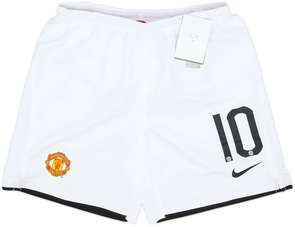 2007-09 Manchester United Home Shorts #10 (Rooney) (M.Boys)