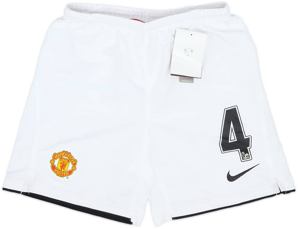 2007-09 Manchester United Home Shorts #4 (Hargreaves) (S.Boys)