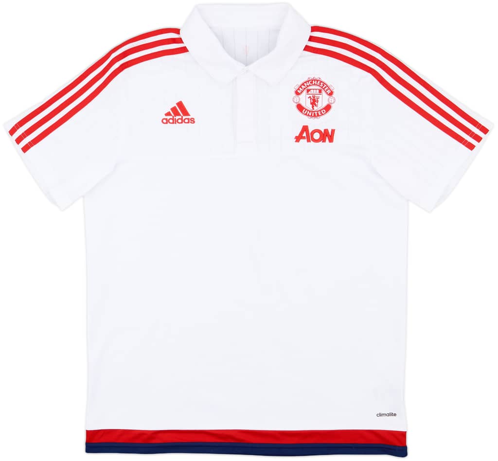 2015-16 Manchester United adidas Polo Shirt - 10/10 - (L)