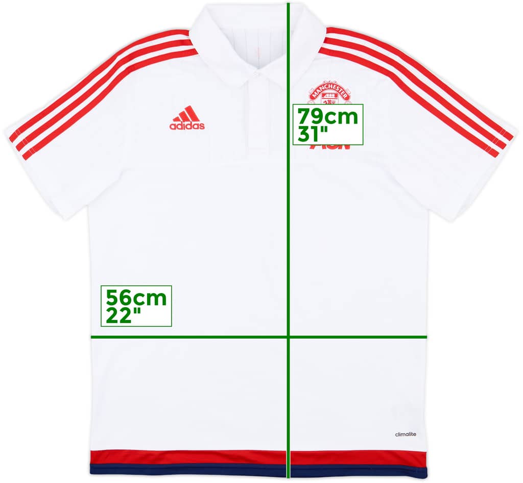 2015-16 Manchester United adidas Polo Shirt - 10/10 - (L)