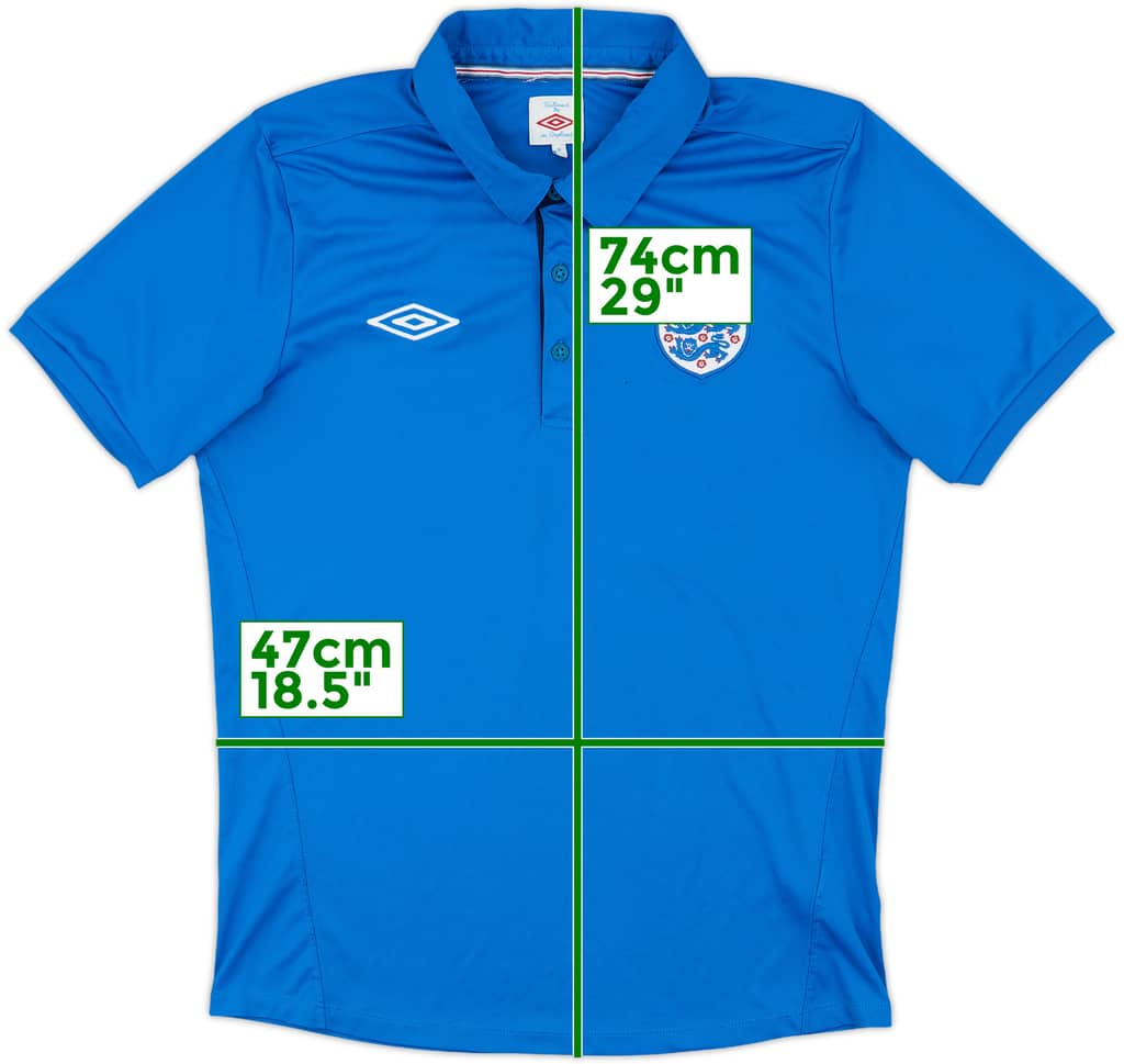 2009-10 England Umbro Polo Shirt - 8/10 - (M)