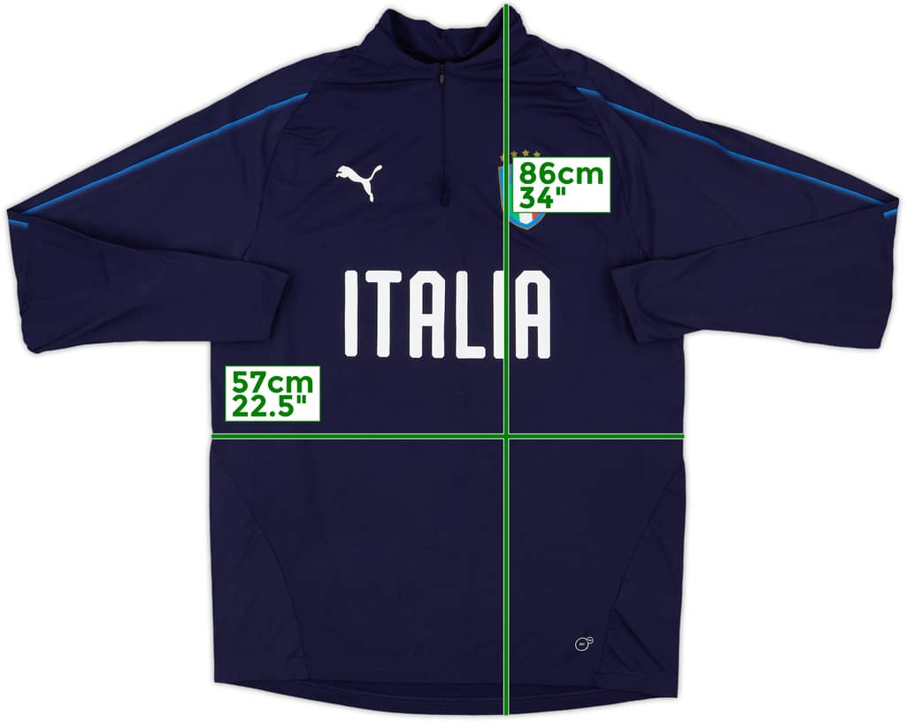 2018-20 Italy Puma 1/4 Zip Drill Top - 8/10 - (L)