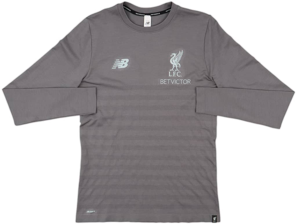 2018-19 Liverpool New Balance Training L/S Shirt - 10/10 - (M)